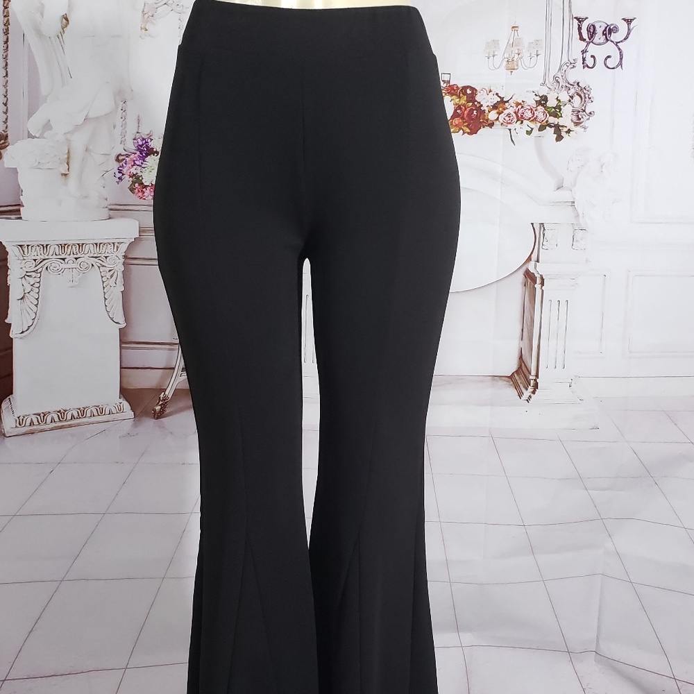Petite - Flare Leg Pant elastic waist